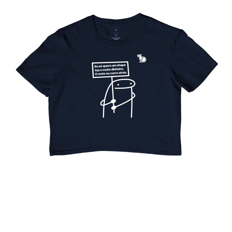 CROPPED ANO NOVO UM SHAPE TOP E MUITO DINHEIRO