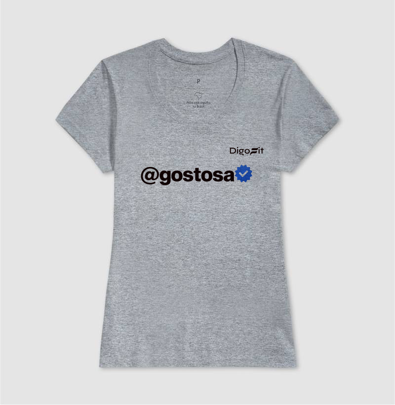 CAMISETA ACADEMIA VERIFICADA COMO UMA GOSTOSA