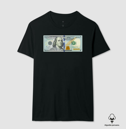 CAMISETA ALGODÃO PERUANO ANO NOVO DÓLAR