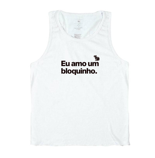 REGATA CARNAVAL EU AMO UM BLOQUINHO