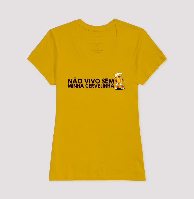 CAMISETA CASAL NÃO VIVO SEM CERVEJINHA