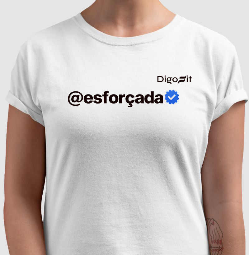 CAMISETA ACADEMIA VERIFICADA COMO ESFORÇADA