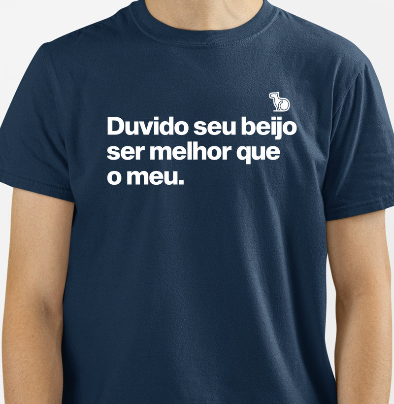 CAMISETA CARNAVAL DUVIDO SEU BEIJO SER MELHOR