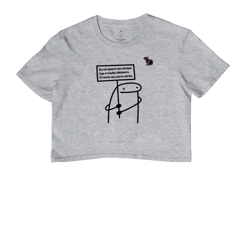 CROPPED ANO NOVO UM SHAPE TOP E MUITO DINHEIRO