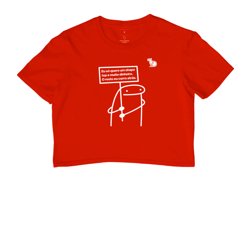 CROPPED ANO NOVO UM SHAPE TOP E MUITO DINHEIRO
