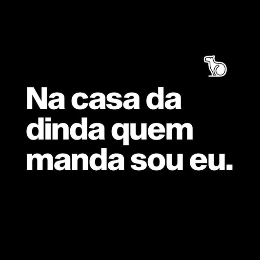 BODY INFANTIL EU MANDO NA CASA DA DINDA