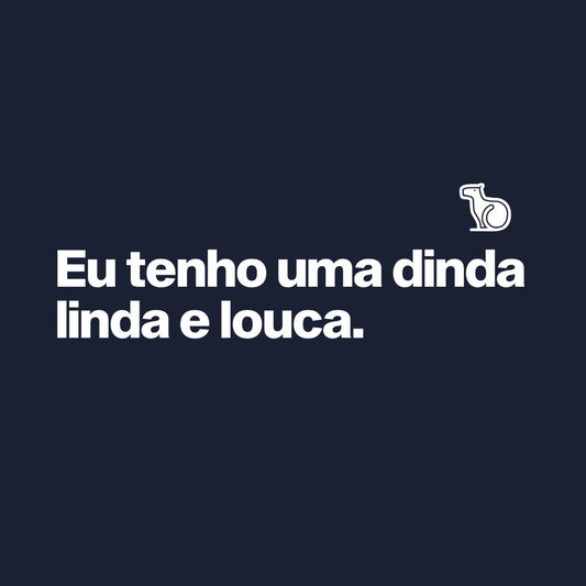 CAMISETA INFANTIL DINDA LINDA E LOUCA