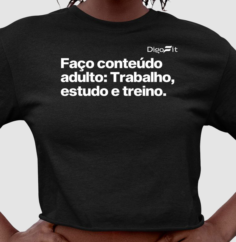 CROPPED ACADEMIA EU FAÇO CONTEÚDO ADULTO