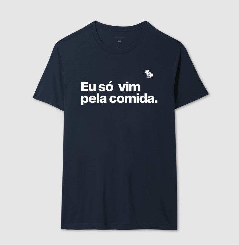 CAMISETA CASAL SÓ VIM PELA COMIDA