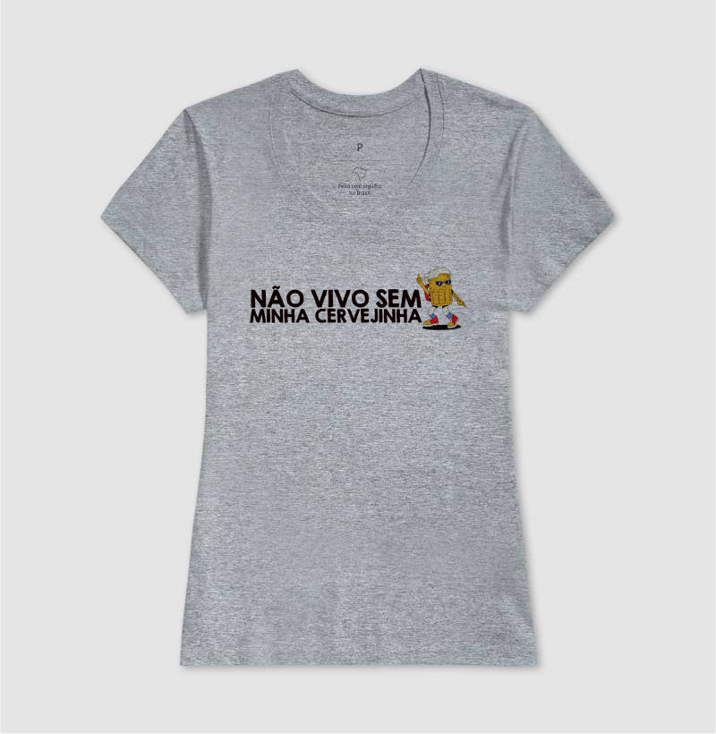 CAMISETA CASAL NÃO VIVO SEM CERVEJINHA