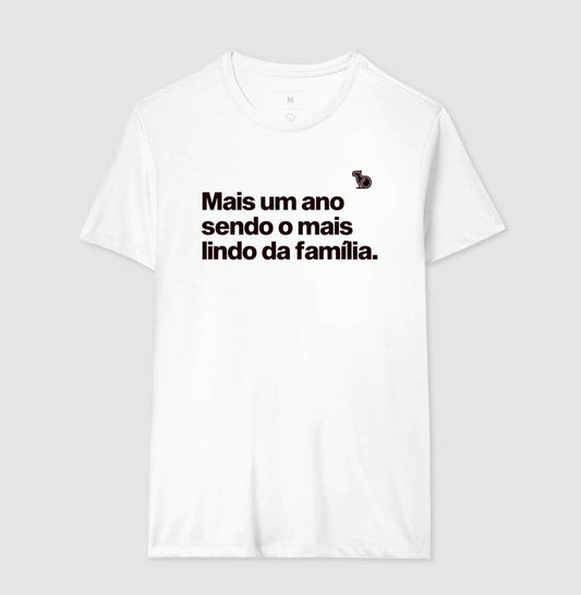 CAMISETA ANO NOVO MAIS UM ANO SENDO O MAIS LINDO