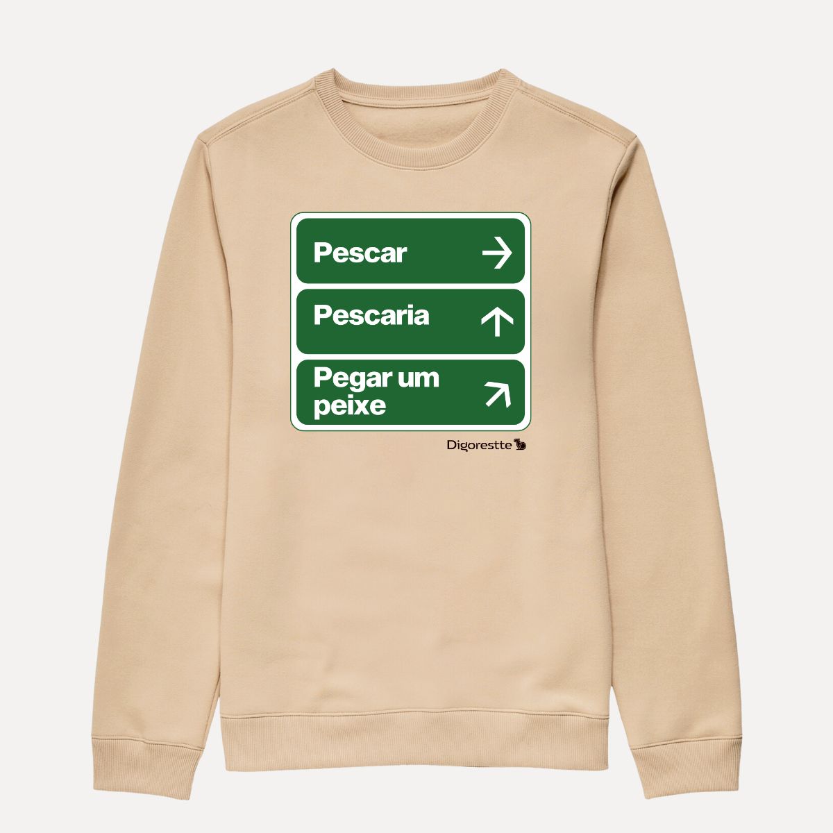 MOLETOM SUÉTER ÚNICO CAMINHO É PESCAR