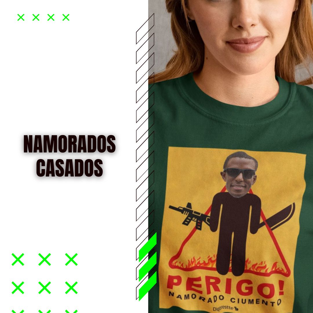 Imagem de capa da coleção de camisetas de casal.