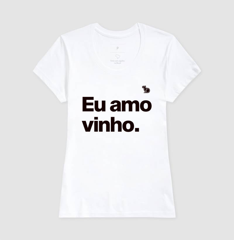 CAMISETA CASAL EU AMO VINHO