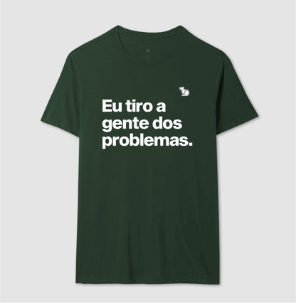 CAMISETA CASAL EU TIRO A GENTE DOS PROBLEMAS