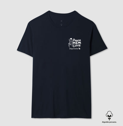 CAMISETA ALGODÃO PERUANO ANO NOVO PAZ E AMOR