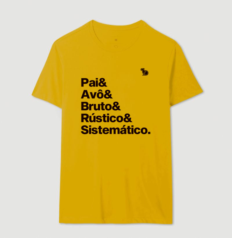 CAMISETA AVÔ BRUTO RÚSTICO SISTEMÁTICO