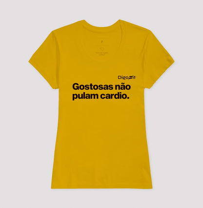 CAMISETA ACADEMIA GOSTOSAS NÃO PULAM CARDIO