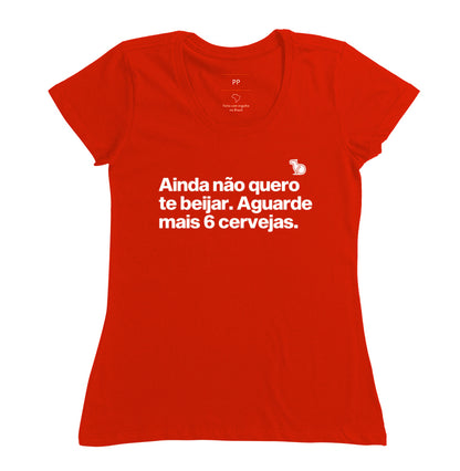 CAMISETA CARNAVAL AINDA NÃO QUERO TE BEIJAR