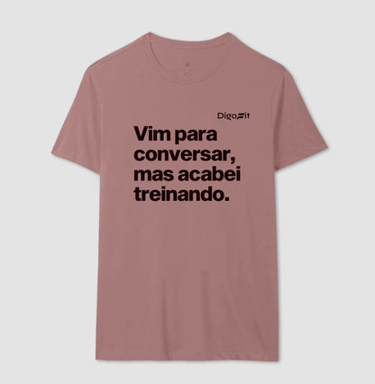CAMISETA ACADEMIA VIM PARA CONVERSAR