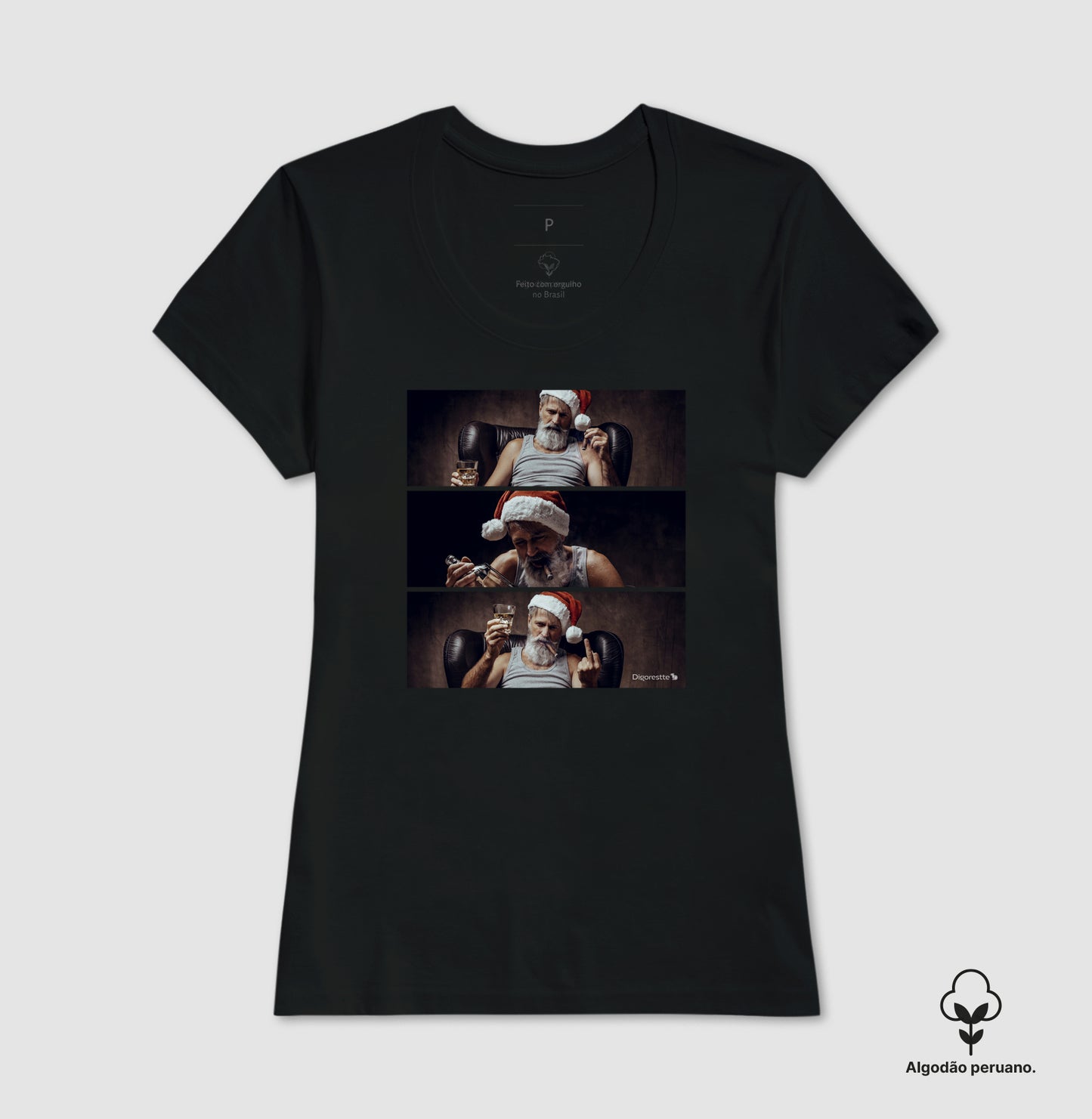 CAMISETA ALGODÃO PERUANO BAD NOEL