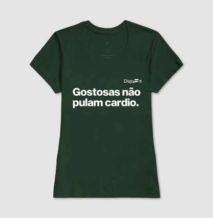 CAMISETA ACADEMIA GOSTOSAS NÃO PULAM CARDIO