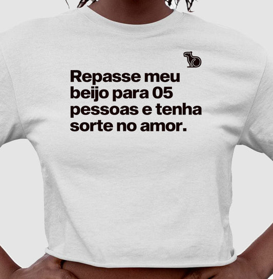 CAMISETA / REGATA / CROPPED CROPPED CARNAVAL REPASSE MEU BEIJO