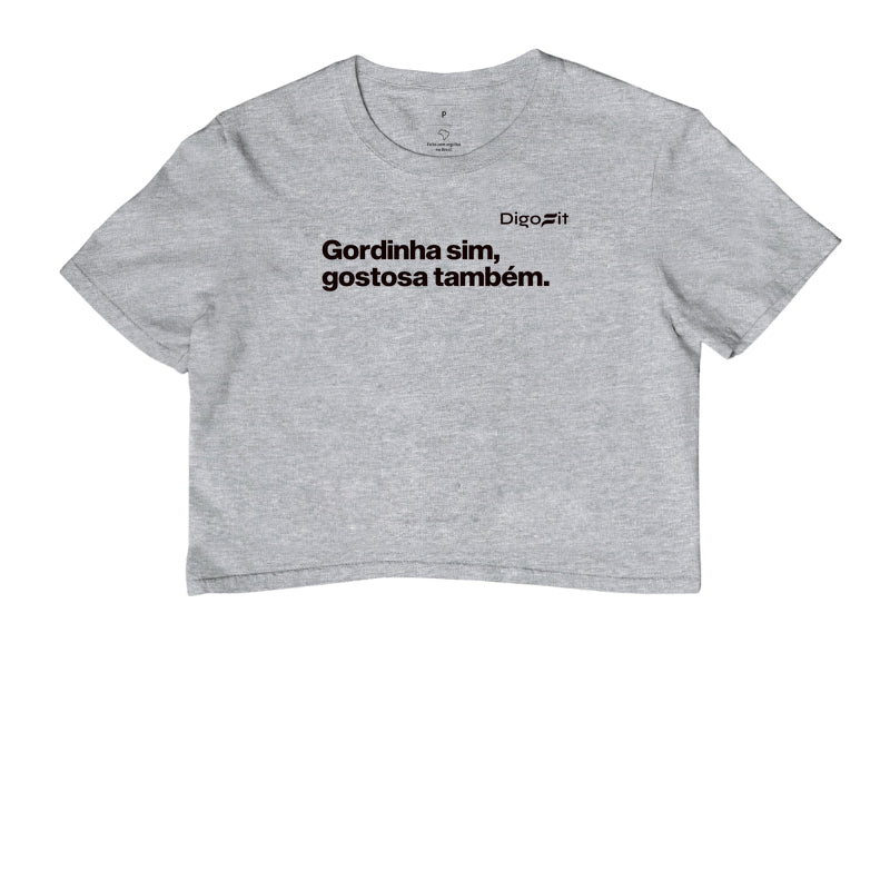 CROPPED ACADEMIA GORDINHA SIM GOSTOSA TAMBÉM