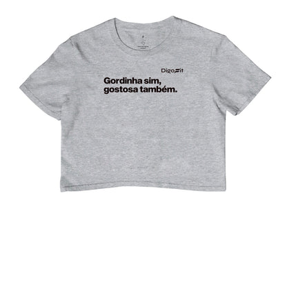 CROPPED ACADEMIA GORDINHA SIM GOSTOSA TAMBÉM