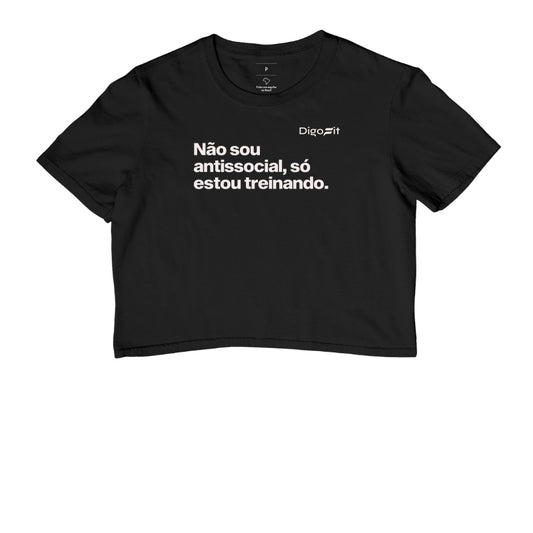 CROPPED ACADEMIA NÃO SOU ANTISSOCIAL SÓ ESTOU TREINANDO