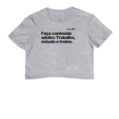 CROPPED ACADEMIA EU FAÇO CONTEÚDO ADULTO