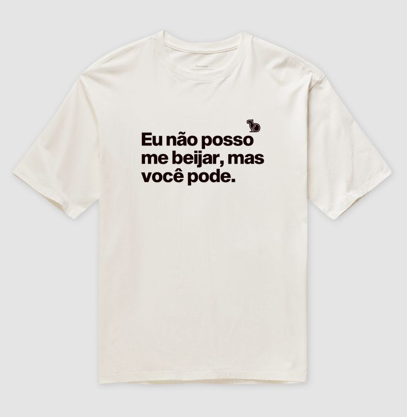 CAMISETA OVERSIZED CARNAVAL VOCÊ PODE ME BEIJAR