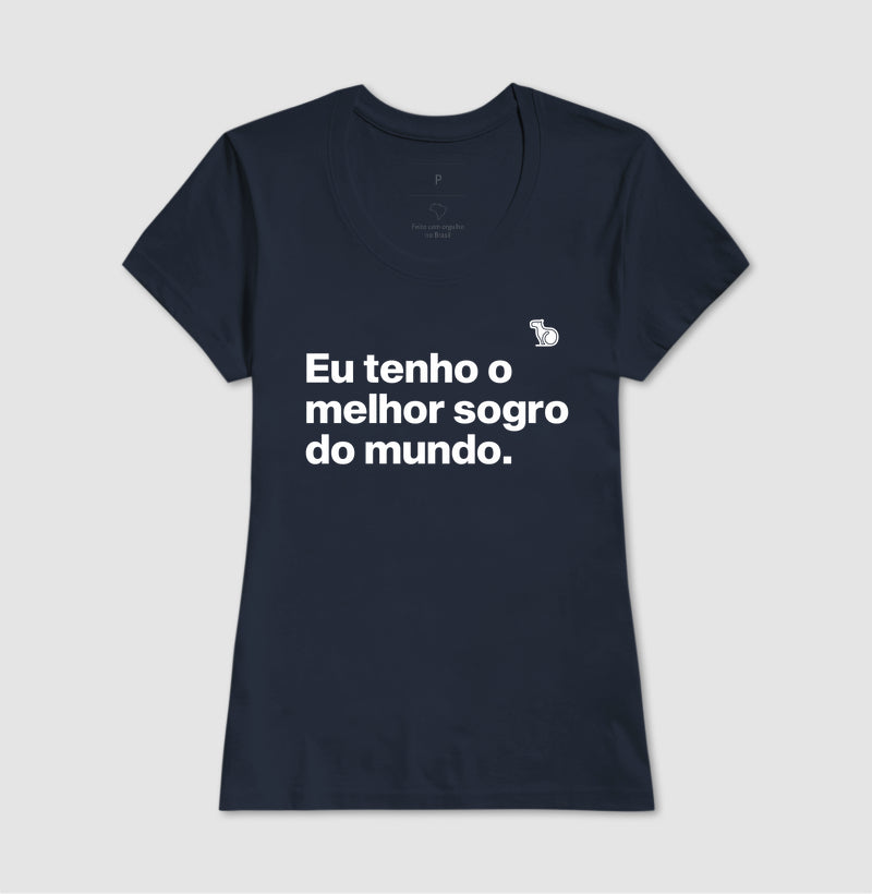 CAMISETA EU TENHO O MELHOR SOGRO DO MUNDO