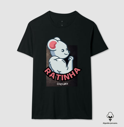 CAMISETA ALGODÃO PERUANO ACADEMIA RATINHA