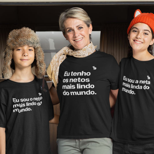 KIT CAMISETAS TENHO NETOS LINDOS