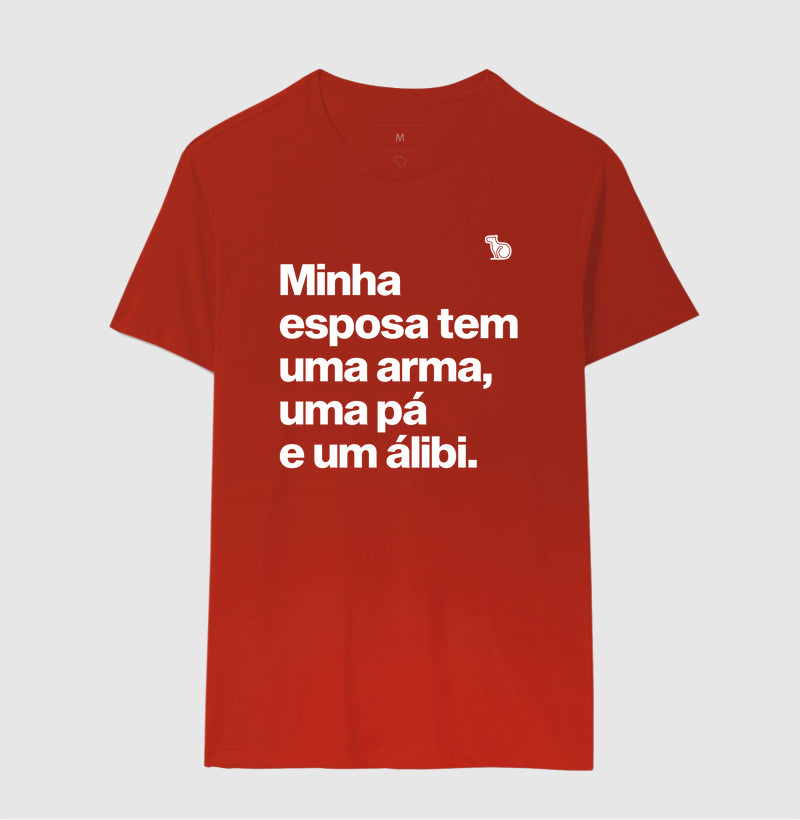 CAMISETA ESPOSA COM ÁLIBI
