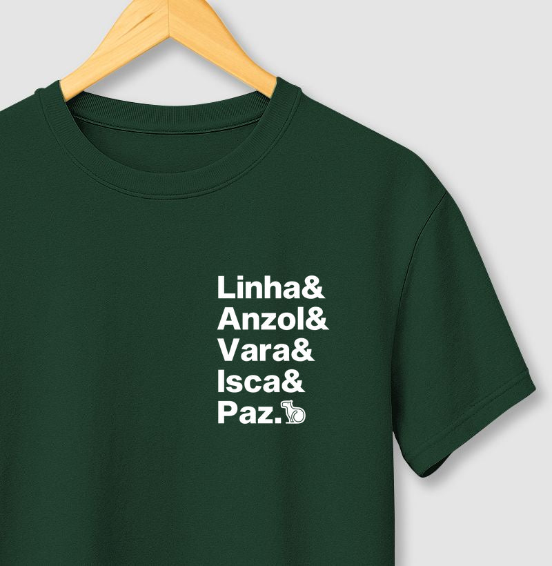 CAMISETA LINHA ANZOL VARA ISCA E PAZ