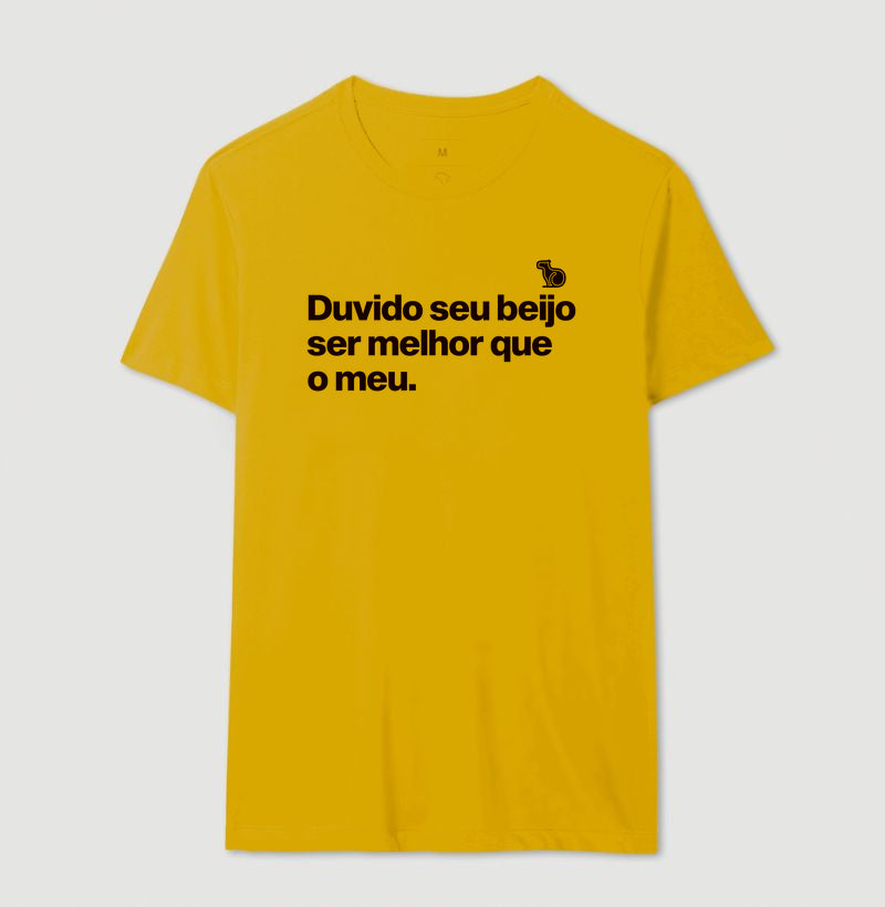 CAMISETA CARNAVAL DUVIDO SEU BEIJO SER MELHOR