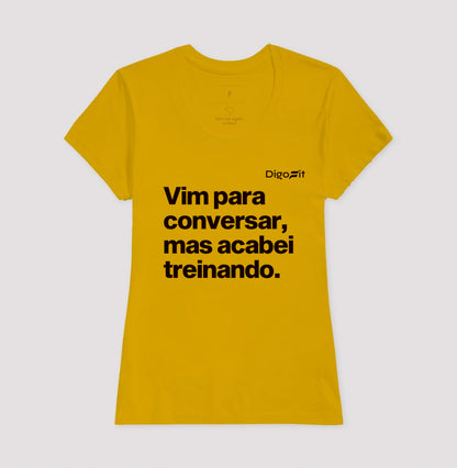 CAMISETA ACADEMIA VIM PARA CONVERSAR