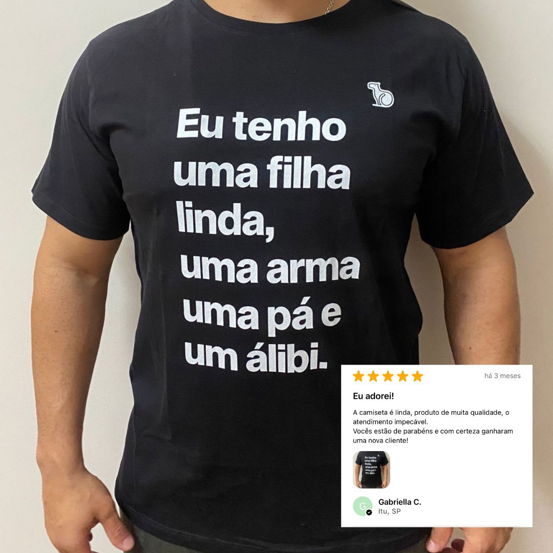 KIT CAMISETAS PAI COM ÁLIBI