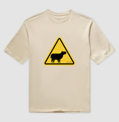 CAMISETA OVERSIZED CUIDADO CAPIVARA