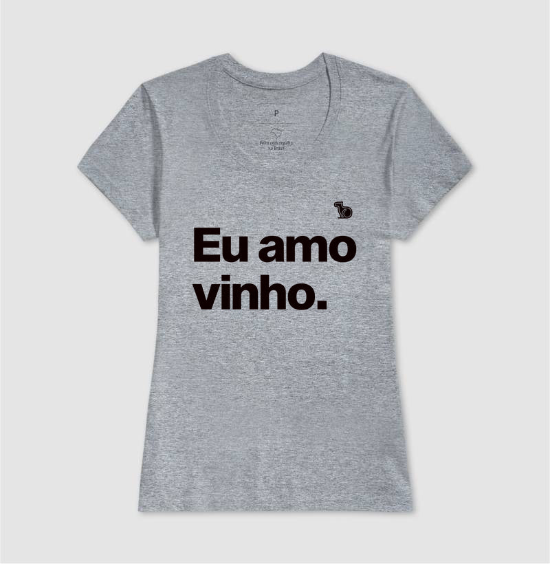 CAMISETA CASAL EU AMO VINHO