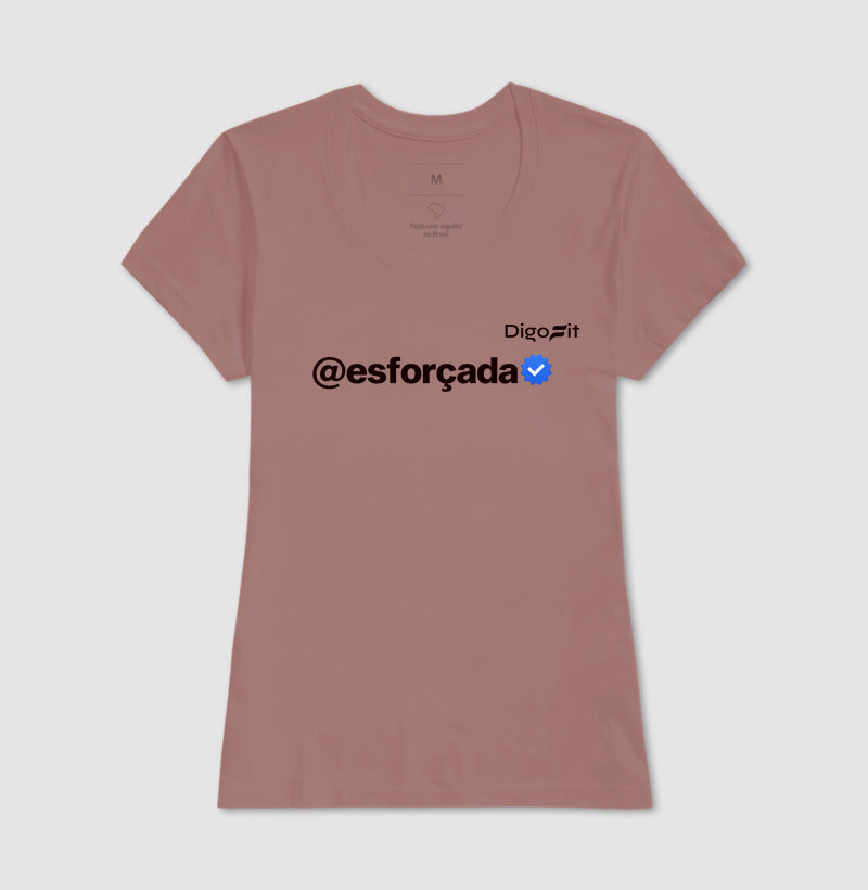 CAMISETA ACADEMIA VERIFICADA COMO ESFORÇADA