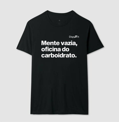 CAMISETA ACADEMIA MENTE VAZIA OFICINA DO CARBOIDRATO