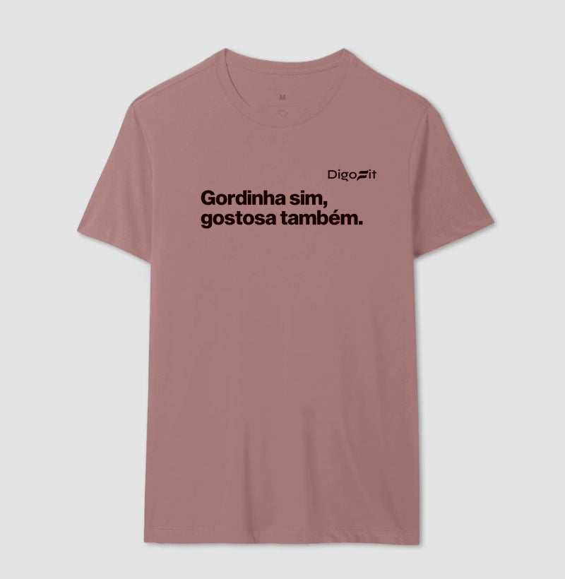 CAMISETA ACADEMIA GORDINHA SIM GOSTOSA TAMBÉM