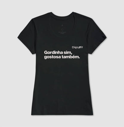 CAMISETA ACADEMIA GORDINHA SIM GOSTOSA TAMBÉM