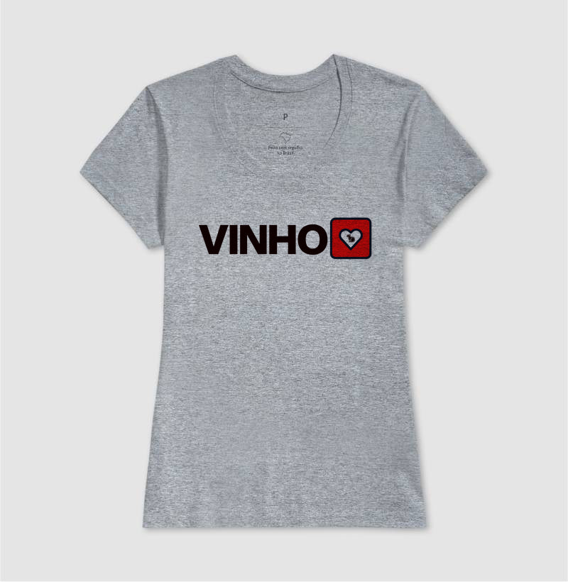CAMISETA CASAL VINHO