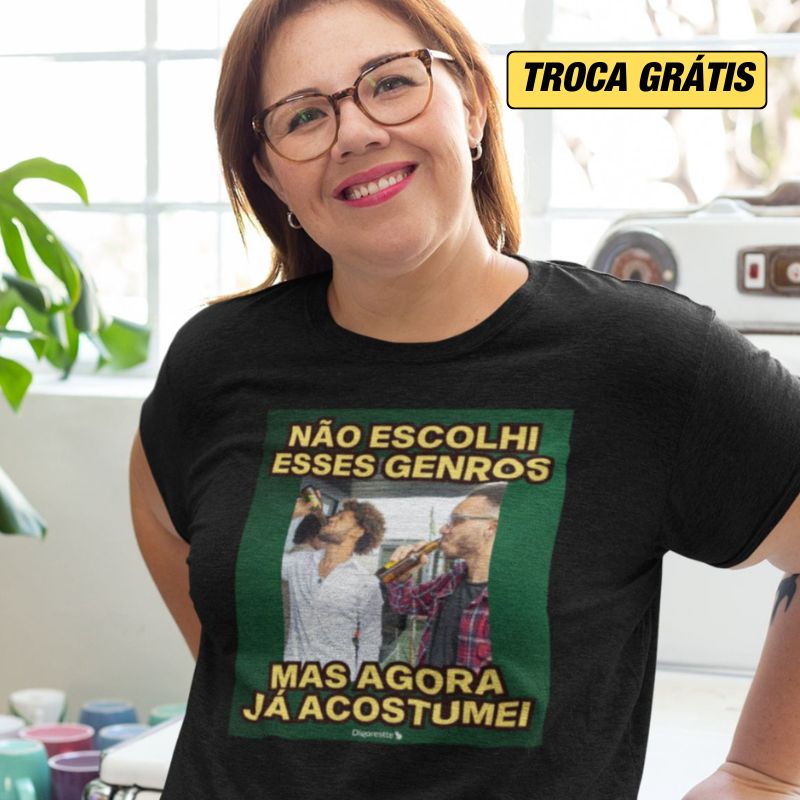 CAMISETA PERSONALIZADA COM FOTO - GENRO / NORA