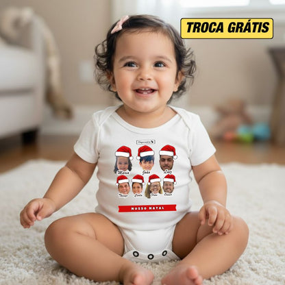BODY INFANTIL PERSONALIZADO NATAL RECORTES FOTOS