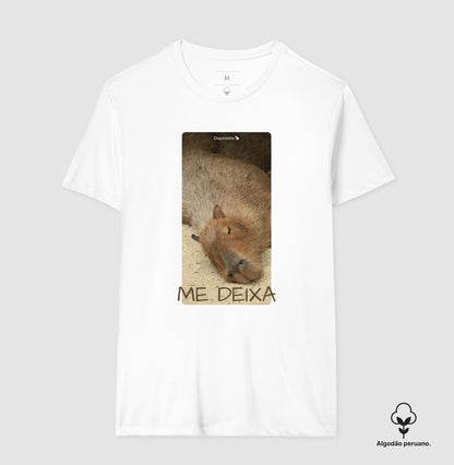 CAMISETA ALGODÃO PERUANO CAPIVARA ME DEIXA